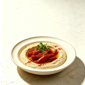 Roasted Pepper Hummus Plate