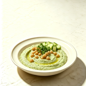 Green Herb Hummus Bowl