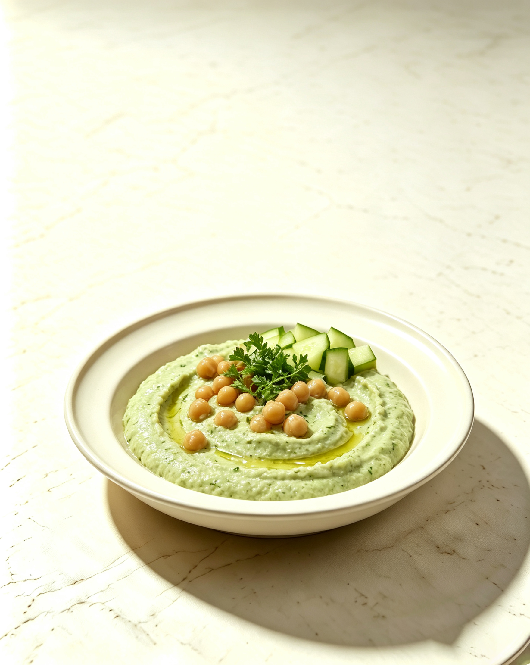 Green Herb Hummus Bowl