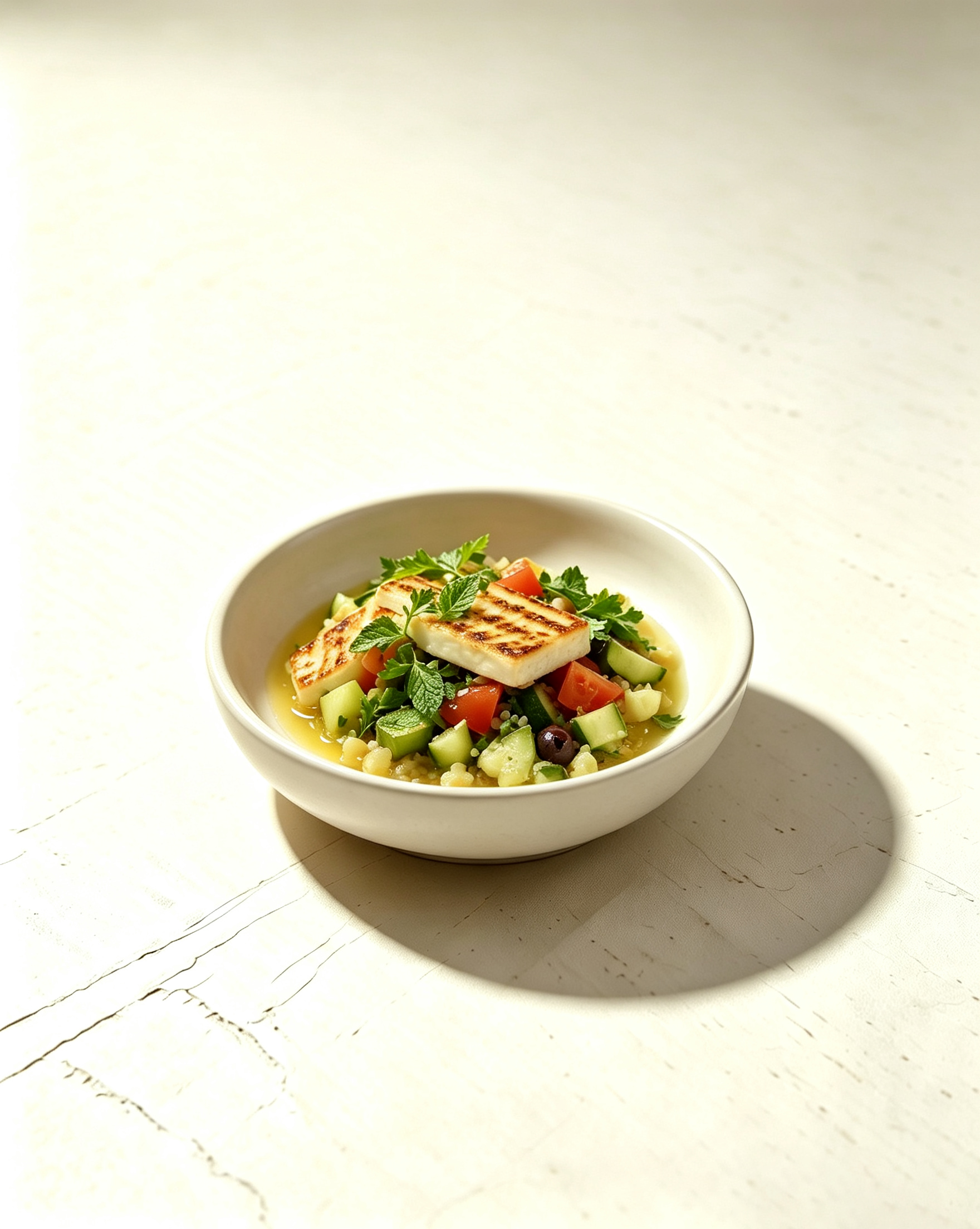 Grilled Halloumi Salad