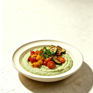 Roasted Vegetable Hummus Bowl