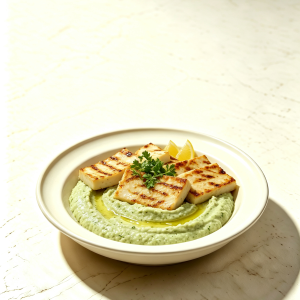 Halloumi Hummus Bowl