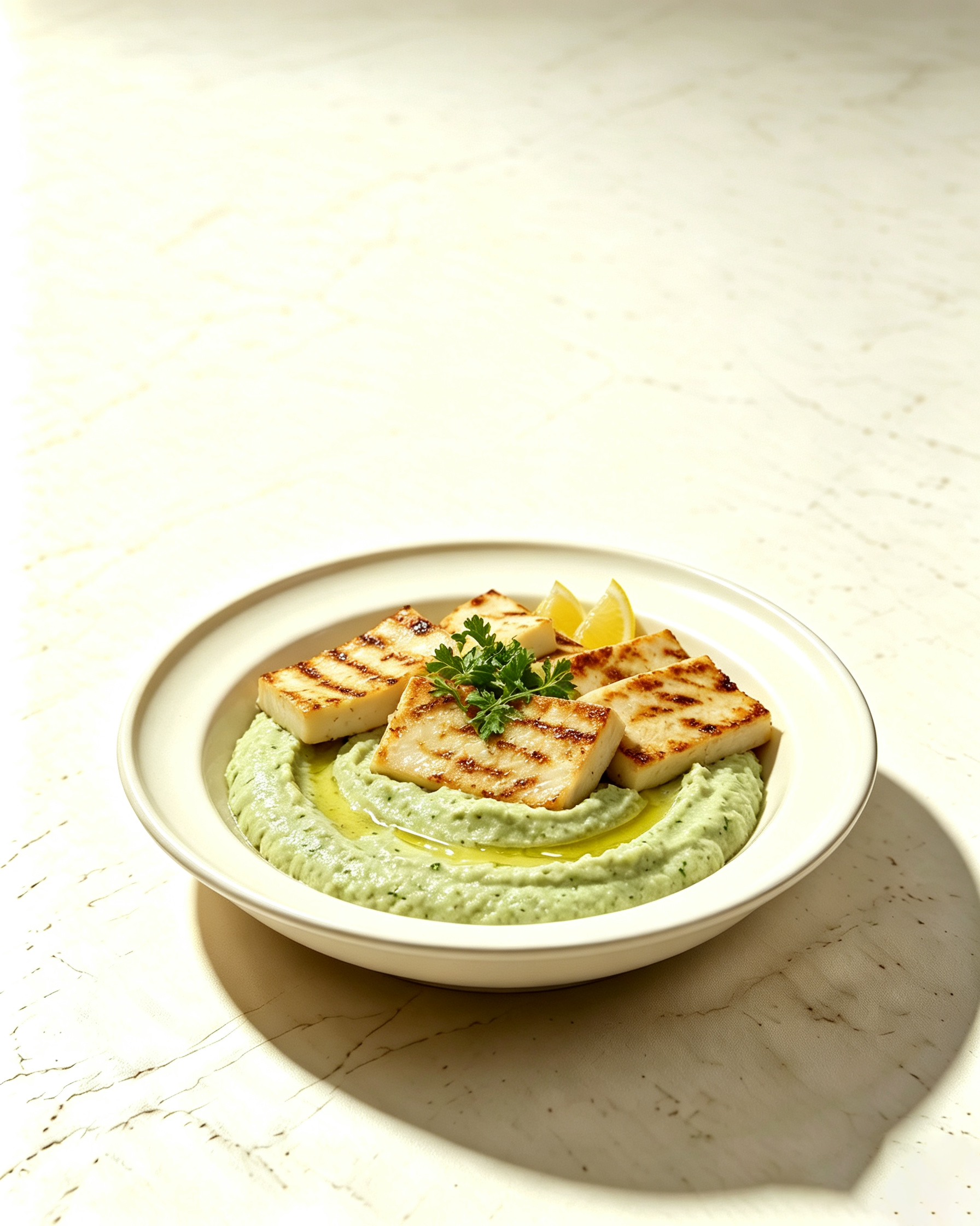 Halloumi Hummus Bowl