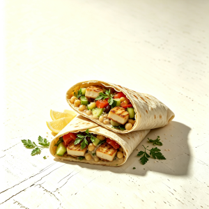 Grilled Halloumi Wrap