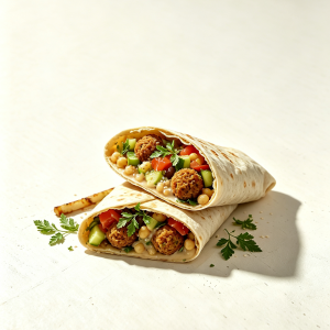 Chickpea Shawarma Style Wrap