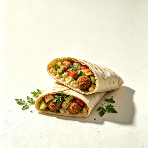 Falafel & Halloumi Wrap