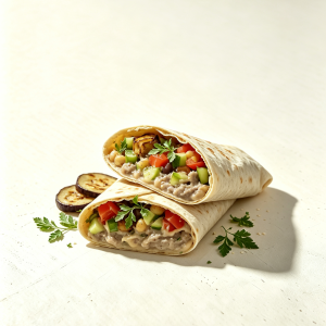 Baba Ganoush Vegetable Wrap